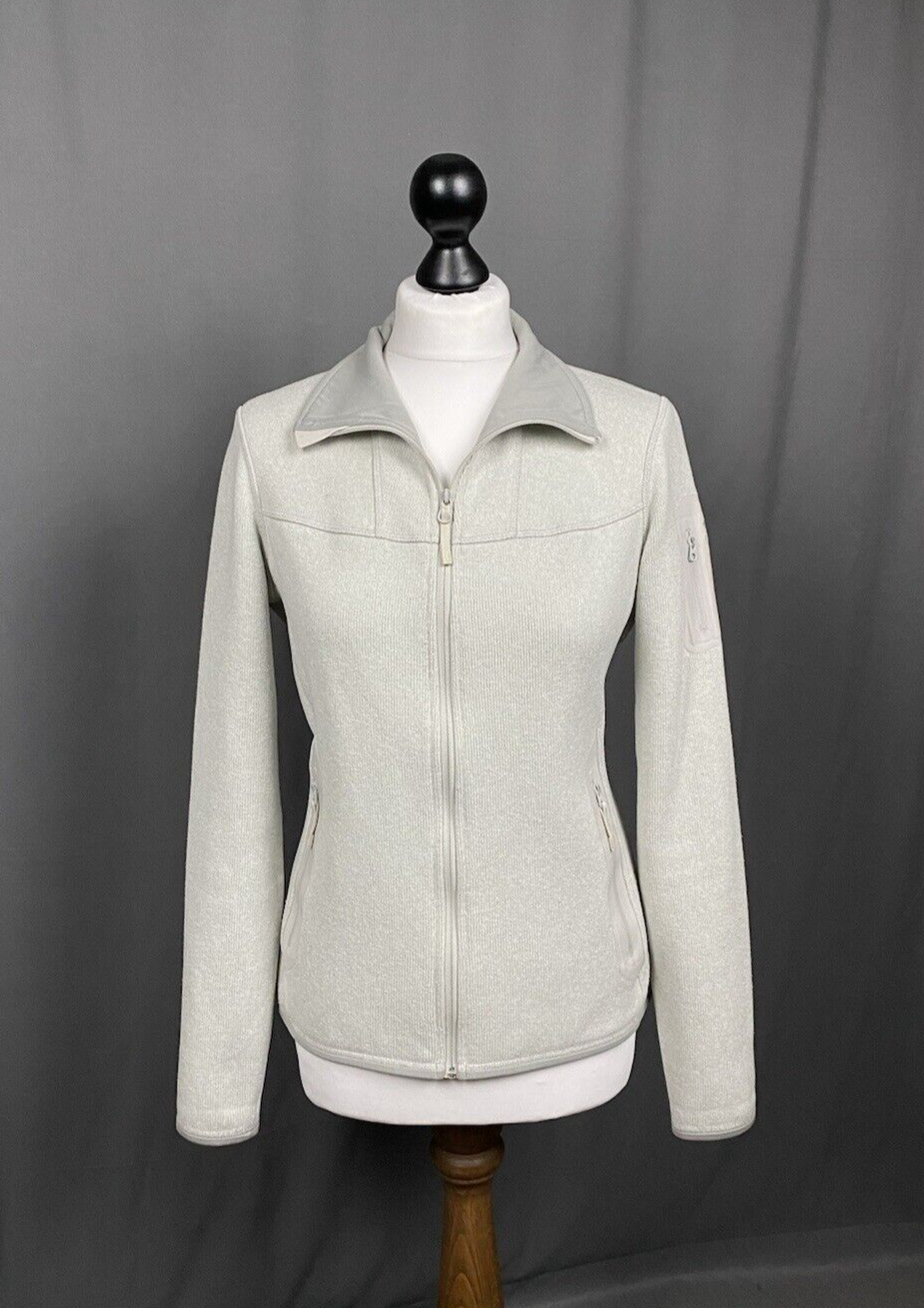 Arc'Teryx Polartec maglione donna grigio beige full zip pile taglia M