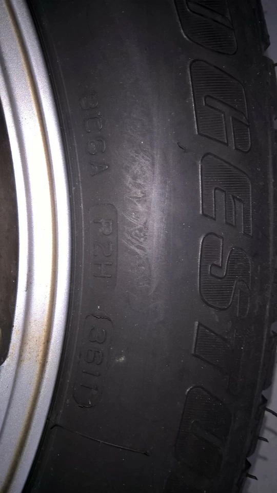 4x  Alufelgen von TEC by Asa  7 J X 16 H2 ET38 . mit Reifen. - Bild 3 von 4