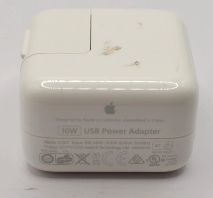 Apple 10W USB Power Adapter OEM  Wall Charger A1357 for iPhone, iPad, and iPod - Image 2 of 2