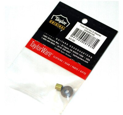 NEW - Taylor Truss Rod Nut and Washer, 1/4'' Hex 10-32 Thread - BRASS, #83100