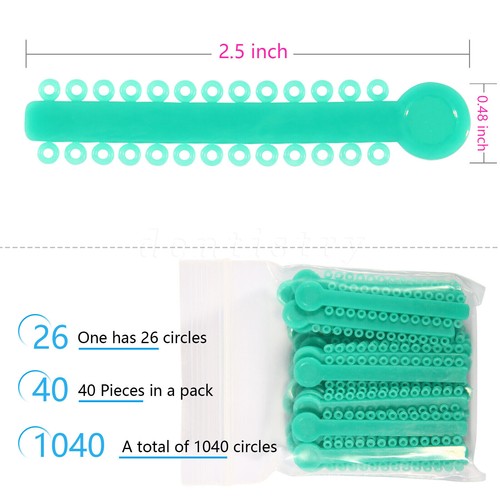 1040 Pcs Dental Ortodoncia Elástico Ligaduras Bandas de Goma para Brackets - 第 68/407 張圖片