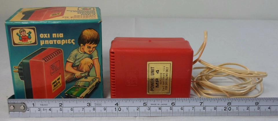 MISTER P MP4 GRIEGO DE COLECCIÓN AÑOS 80 TRANSFORMADOR R/C SLOT CARS ENCHUFES EUROPEOS CAJA LITOGRÁFICA Foto 3 de 4