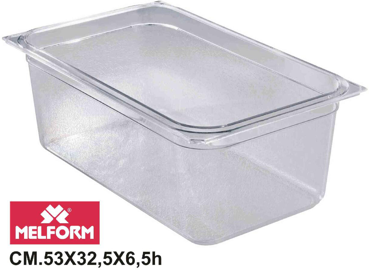 Contenitore Gastronorm Melform L4111 1/1 h6.5 Diamond Line