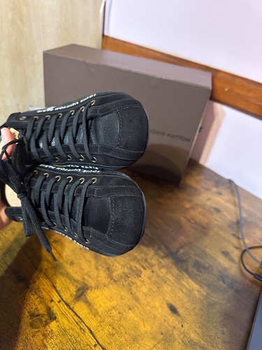 Authentic Men’s Sneaker Louis Vuitton Size 7 /L 0019/Leather/Black without box - Picture 5 of 14