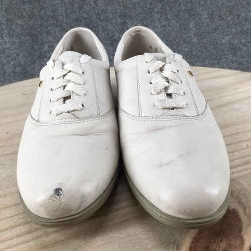 Easy Spirit Shoes Womens 8 B Motion Casual Lace Up Oxford Sneakers White Leather - Picture 6 of 15
