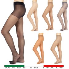 12 Paia Collant Donna 20 Den Denari Calze Velate Elasticizzate Con Punta