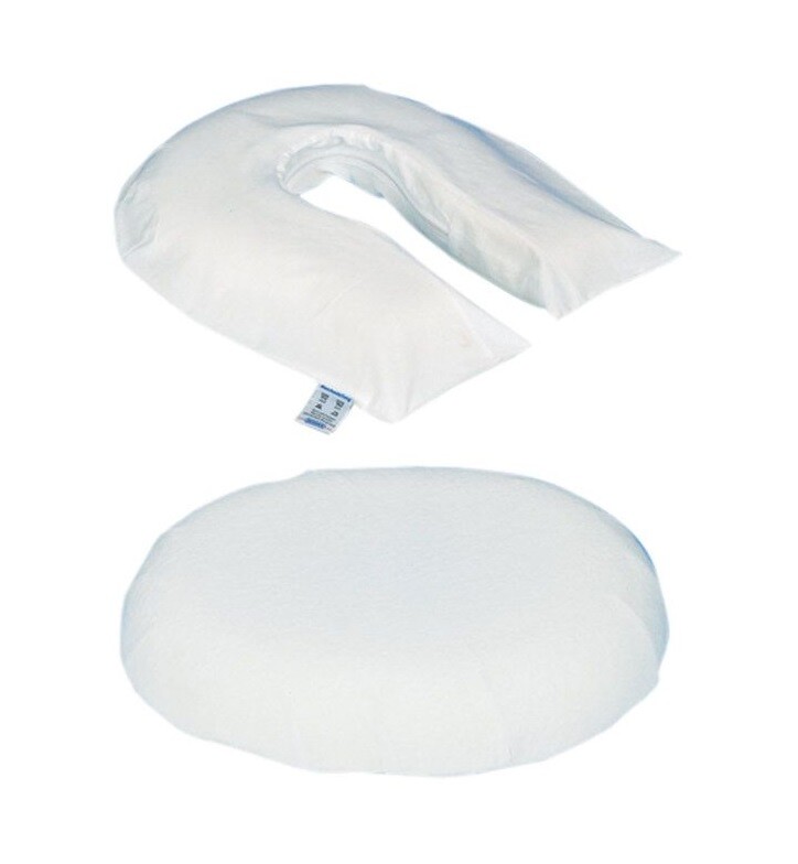 Russka Sitzring Latex Sitzkissen mit Bezug Oval U-Form Hämorrhoiden Kissen