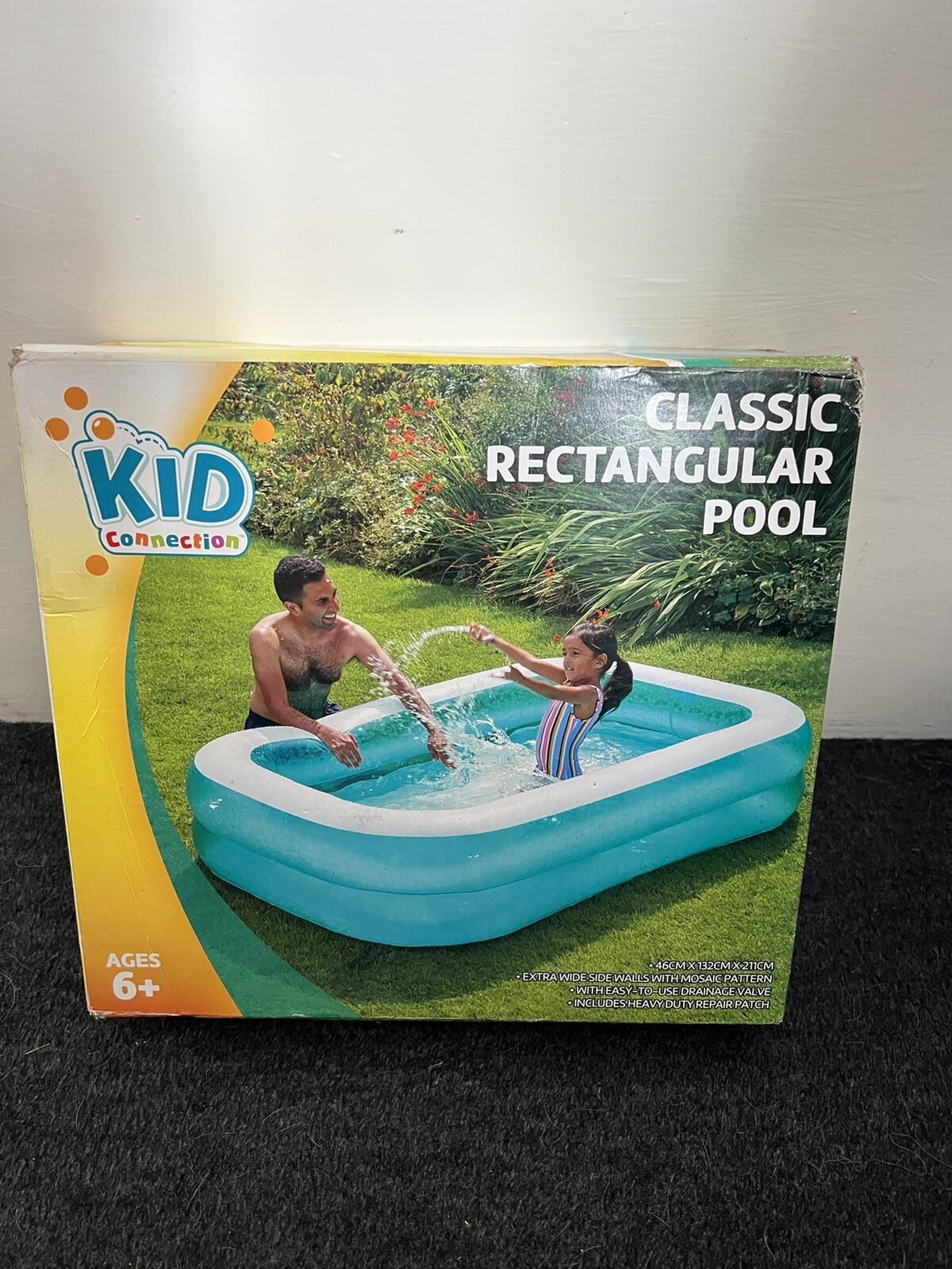 top Quality) Bestway Kids Childrens Rectangular Classic Pool  