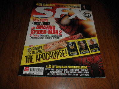 SFX-SUMMER 2013 -SPIDER-MAN 2-Rare U.K.Cover 2013-NEIL GAIMAN GUEST EDITS