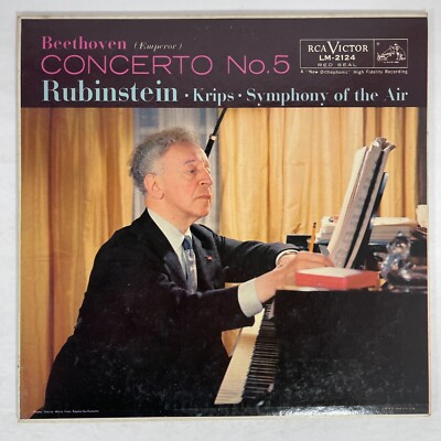 Beethoven, Rubinstein, Krips, Symphony Of The Air   Concerto No. 5 Vinyl, LP