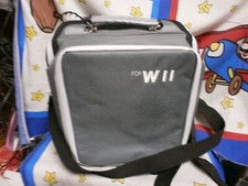 Nintendo Wii System Carrying Case GREY WITH STRAP - NICE