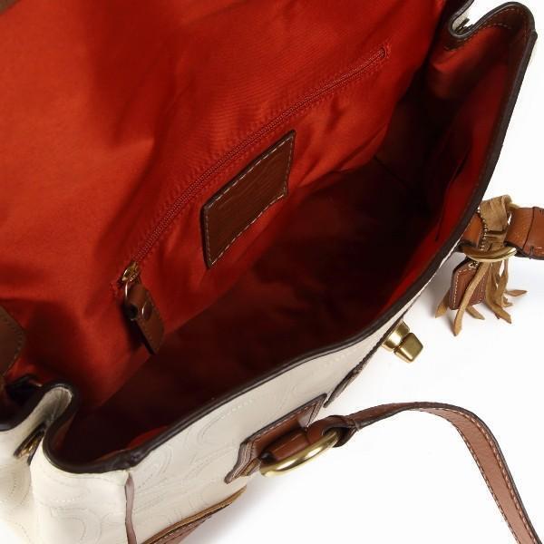 Coach bag outlet COACH tote leather tote bag 11332 ivory x brown eBay