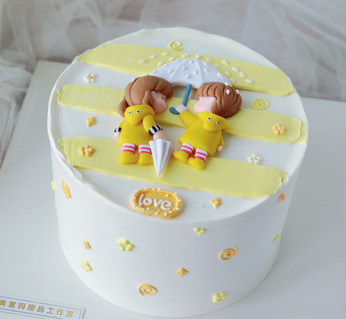 Cute Childhood Sweetheart Cake Topper Lover Anniversary Wedding Party Decor - Picture 9 of 11