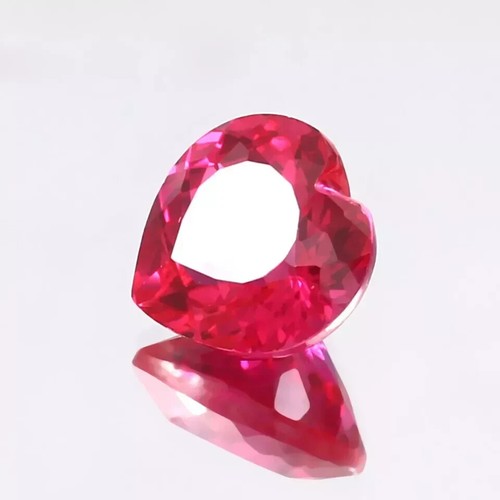 AAA+ Natürlicher Mosambik Rosa Rubin Herzform Ausgezeichnet Lose Edelstein 12x12 mm - Bild 6 von 8