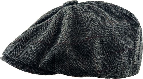 Men's Cabbie Newsboy and Ascot Plaid Ivy Button Hat Cap - Picture 125 of 365