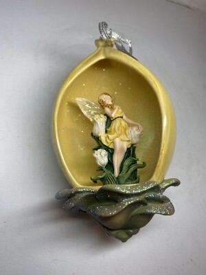 Vintage Tulip Enchantment Secret Garden Heirloom Porcelain Ornament NOS