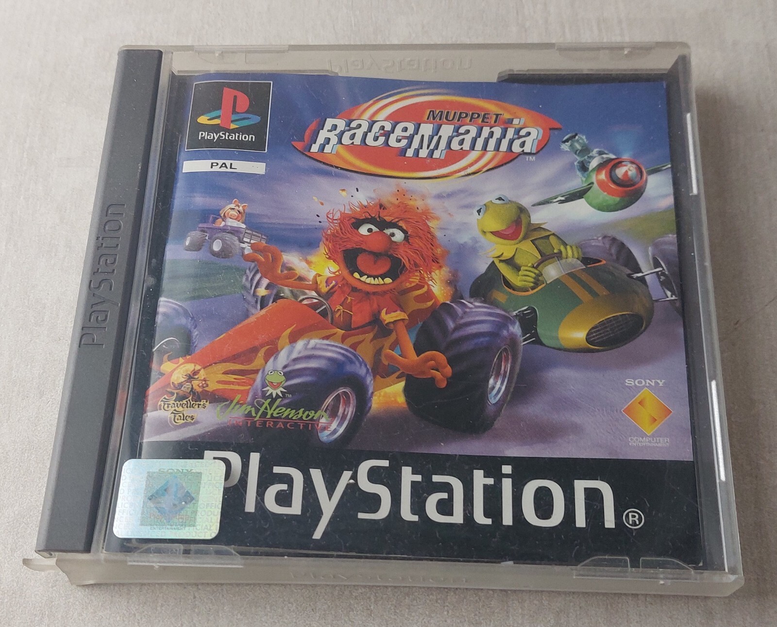 Ancien jeu pour console Playstation PS1, Muppet Racemania, PAL allemand