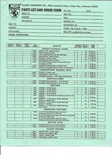 Classic Slot Car 16 Page Catalog including Batmobile Manta Ray PHOTOCOPY Vintage