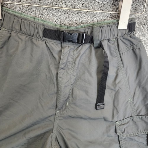 REI Cargo Shorts Herren klein grün Nylon schnelltrocknend UPF50 verstellbarer Bund Gürtel - Bild 2 von 14