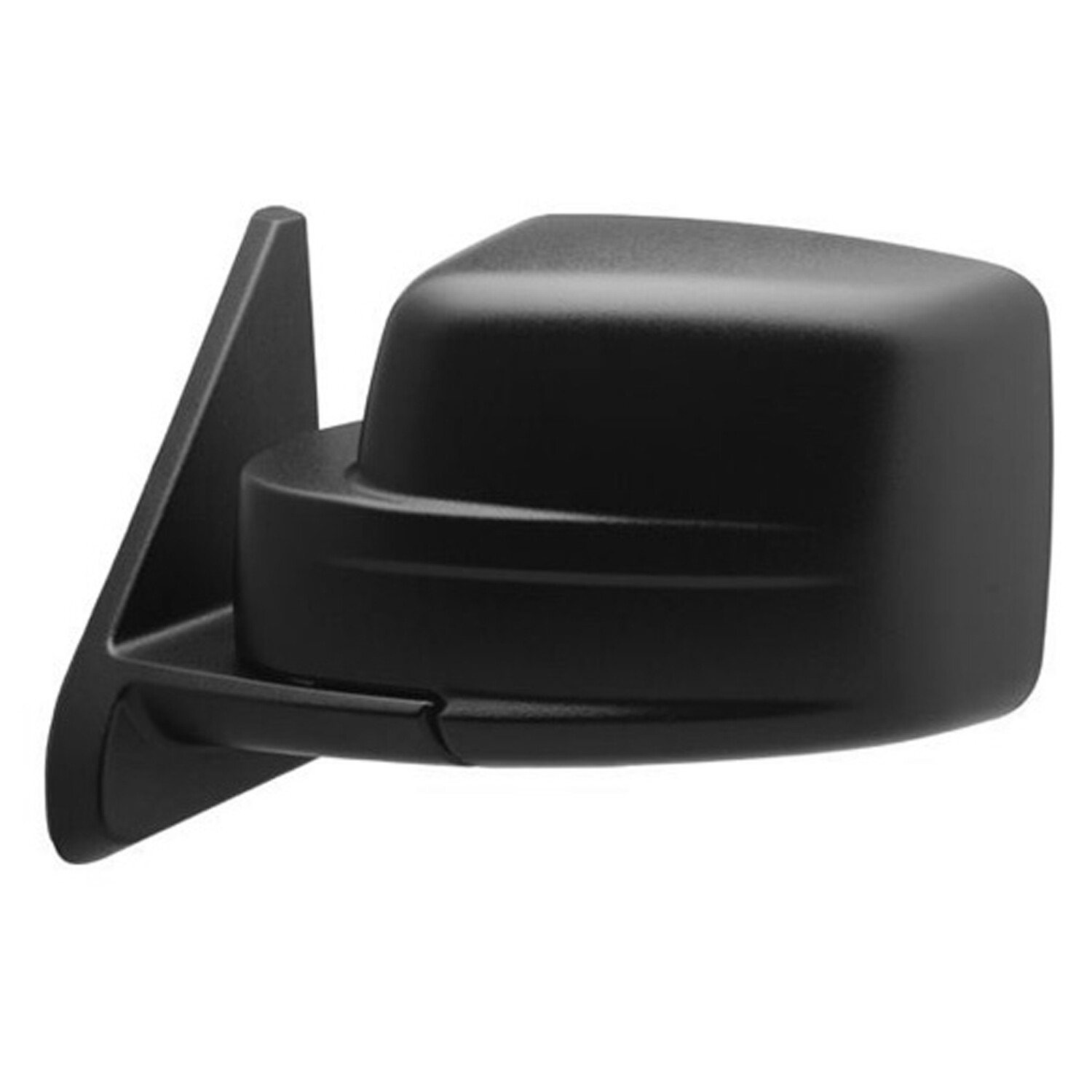Unpainted Manual Flat Driver Side Door Mirror Manual Folding 128-01876L