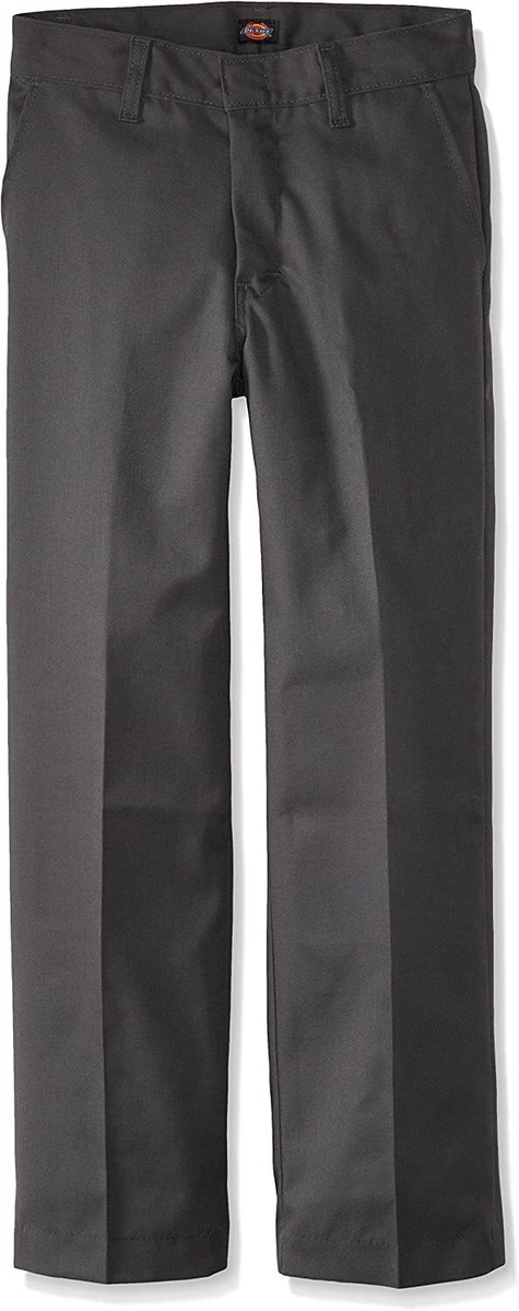 Dickies Boys Charcoal Pant 56562-CHL Flat Front School Uniform