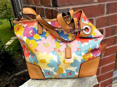 NWT COACH Hadley Floral Print Duffle Tote Bag 28287  display picture 1