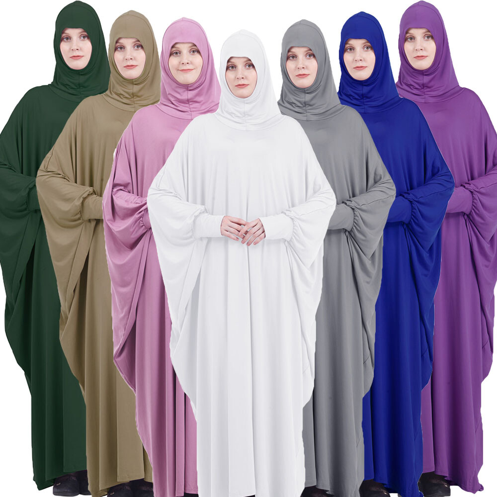 Ramadan Muslim Men Clothing Jubba Thobe Long Dress Islamic Prayer Robe...