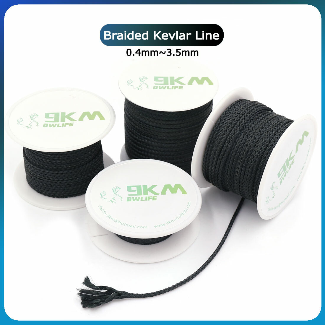 Braided Kevlar Fishing Assist Line Kite Tactical Survival Rope Made