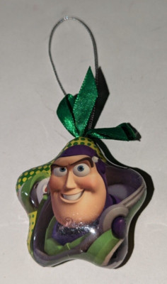 DISNEY TOY STORY BUZZ LIGHTYEAR 2'' GREEN STAR CHRISTMAS ORNAMENT MOVIE CHARACTER