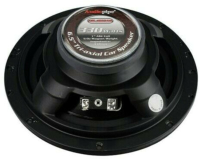 330W Max 3-Way Speakers (Pair) Audiopipe CSL-1623AR Rubber