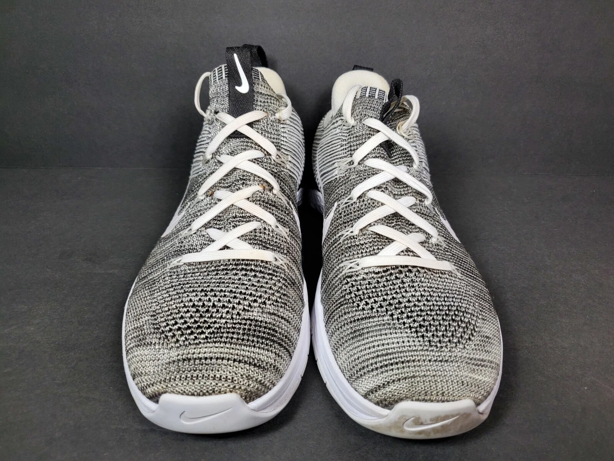 Nike Metcon DSX Flyknit 2 Womens Size 10 Shoes White Black Oreo