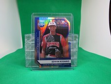 2021 Elite Extra Edition Blue Aspirations Die-Cut Edwin Rosario 24/81 #172 B14