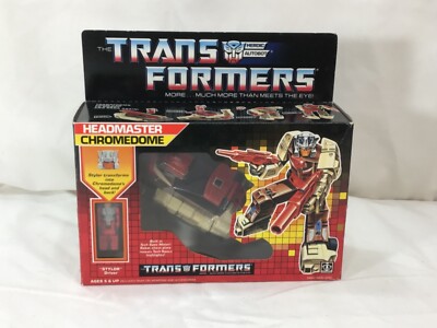 RARE 1987 Vintage G1 Transformers Headmaster Chromedome Boxed Sealed FREESHIP