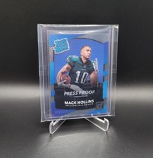 MACK HOLLINS 2017 Donruss 25/100 Silver Foil Press Proof Rated Rookie PATRIOTS