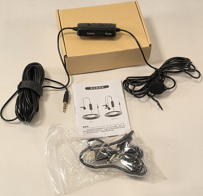 NEW Open Box Lavalier Microphone Phone iPhone Camera PC Android Speech Mic 3.5mm