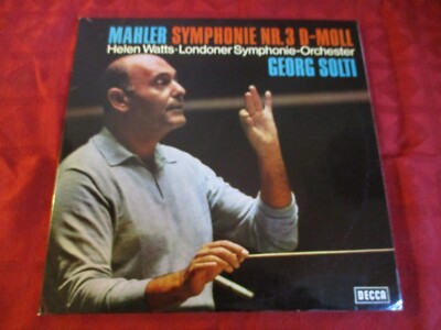 2 LP Mahler Symphonie Nr. 3 D-Moll Helen Watts Georg Solti
