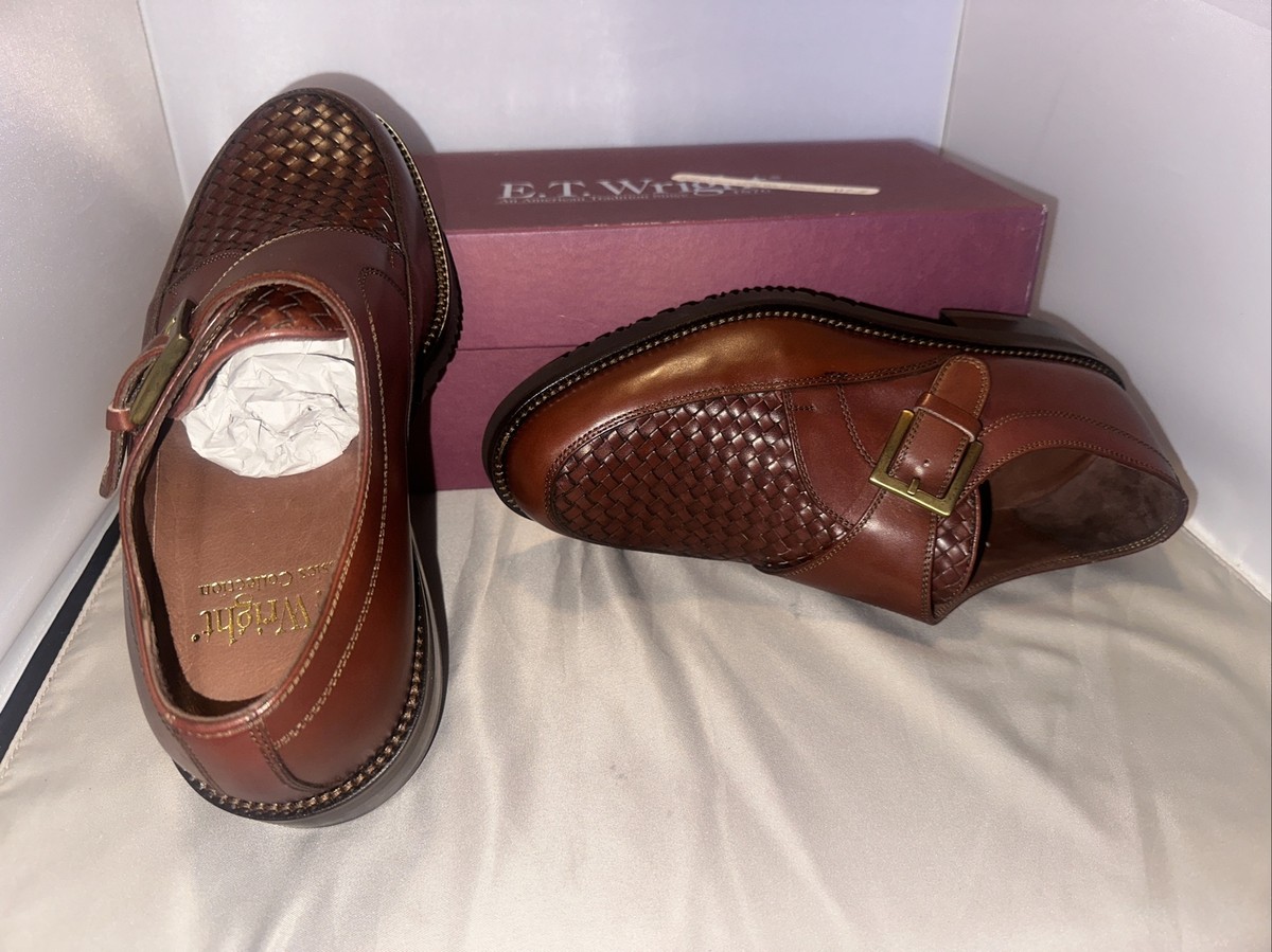 ET Wright ITALIAN woven leather loafers Cognac Woven Leather Loafers main image 4