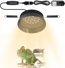 LED UVB Reptile Light with Dimmer  Timer UVA UVB Reptile Light Fixture with