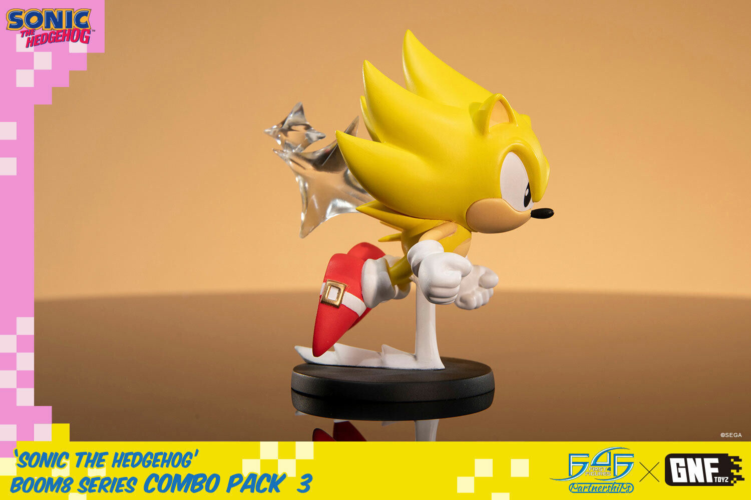 Sonic the Hedgehog Boom8 Series Vol 6 Super Sonic PVC fig First4Figures SEALED