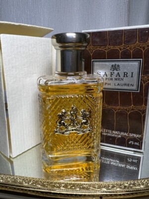 Safari for Men Ralph Lauren edt 75 ml. Rare, vintage 1992 original