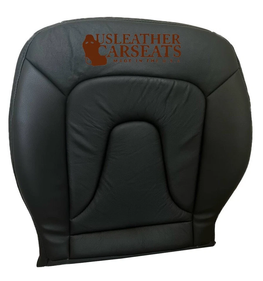 08-2017 For Audi A5, S5, 2-Door Driver & Passenger Bottom Leather Seat Cover Blk - Image 2 of 4