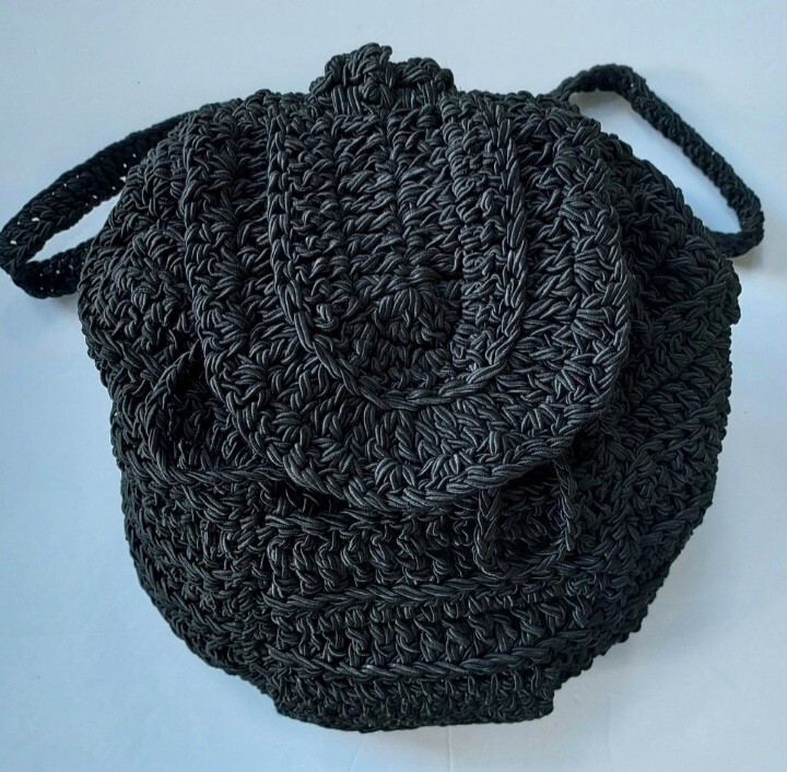 Carrie Forbes Knitted Crochet Backpack Bag Handbag Purse Crochet backpack purse – A Queen main image 3