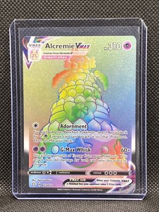 Alcremie Vmax 073/072 Shining Fates - NM Full Art Rainbow Rare Pokemon