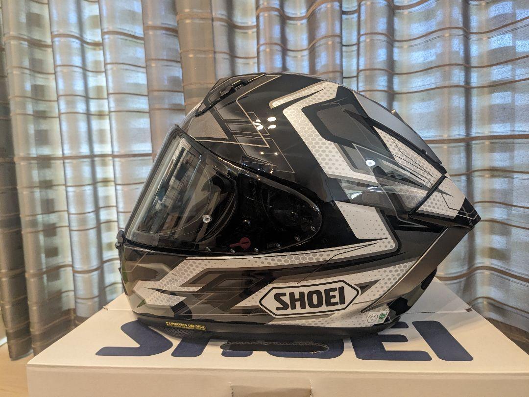 Shoei X-15 Full Face Helmet Escalate TC-5 Black/Silver Size