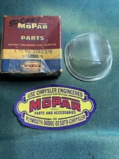 Mopar Chrysler Dodge CB18466 CHRAU License Plate Lamp Clear Lens -- Early 50's