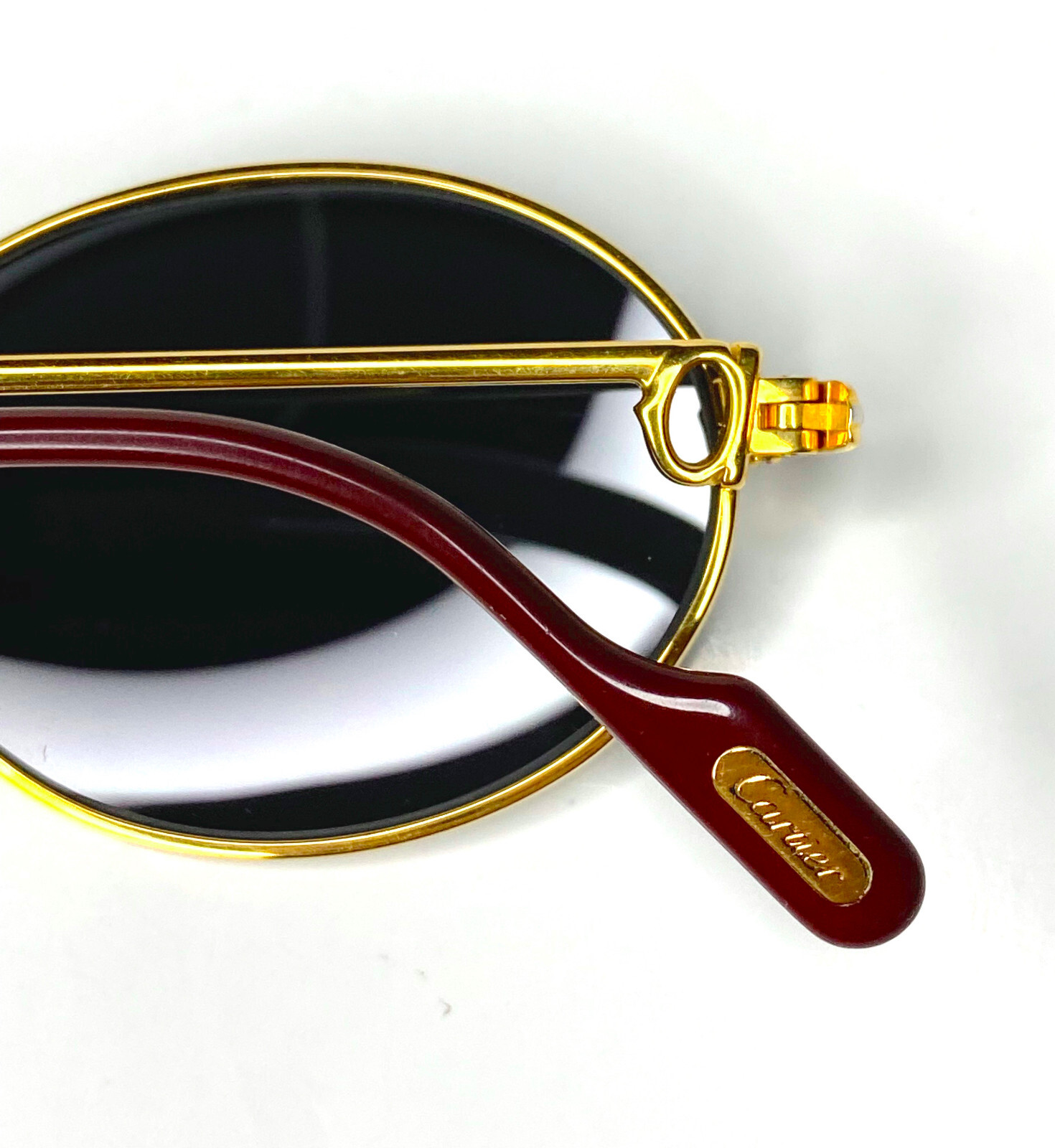 Cartier - Vintage Sunglasses Model Saint Honoré 130 Gold 18K - '90s Luxury Y2K image 7