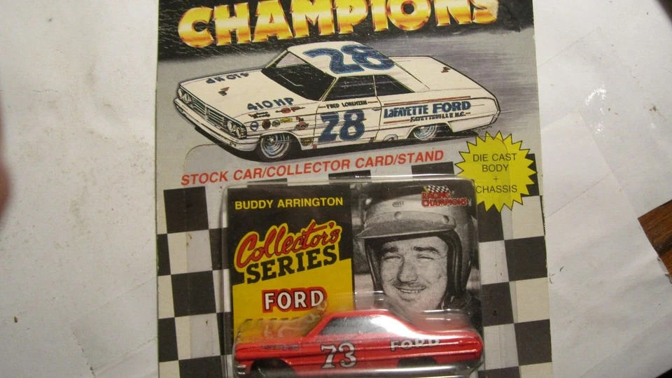 Racing Champions Stock Auto con Cartone e Supporto ,# 73 Buddy Arrington Ford - Immagine 3 di 3