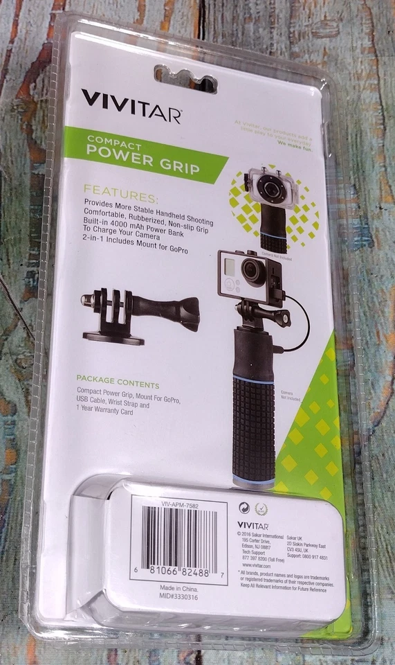 Vivitar Adventure On Compact Power Grip - 4000 mAh - TOTALMENTE NUEVO Foto 3 de 4