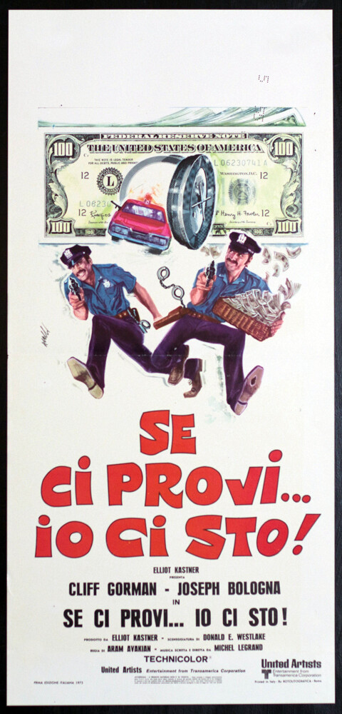 Locandina originale film Se ci provi... io ci sto! (1974) - Regia di Aram Avakian