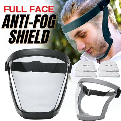 Anti-fog Shield Safety Full Face Super Protective Head Cover Transparent Mask US